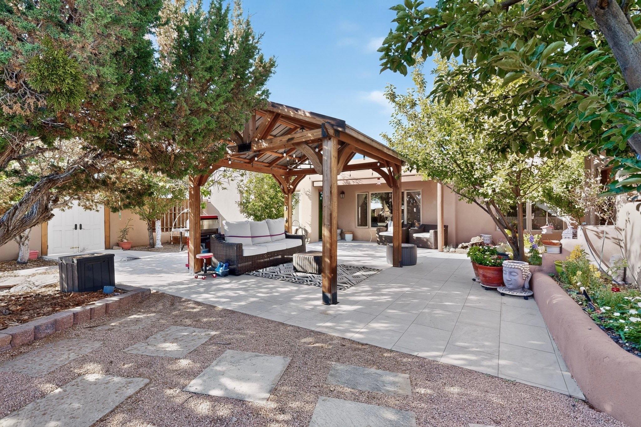 20 Moya Loop Santa Fe, NM 87508 - Photo 22 of 27 Front Door Courtyard