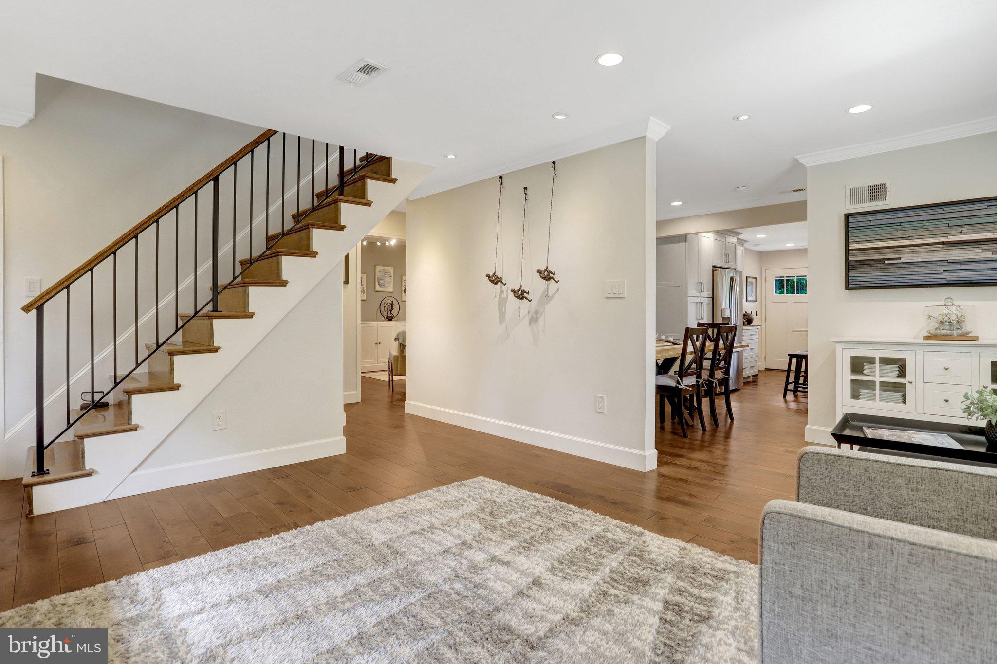 3200 Burgundy Road Alexandria, VA 22303 - Photo 6 of 89 Custom fabricated metal stair railing