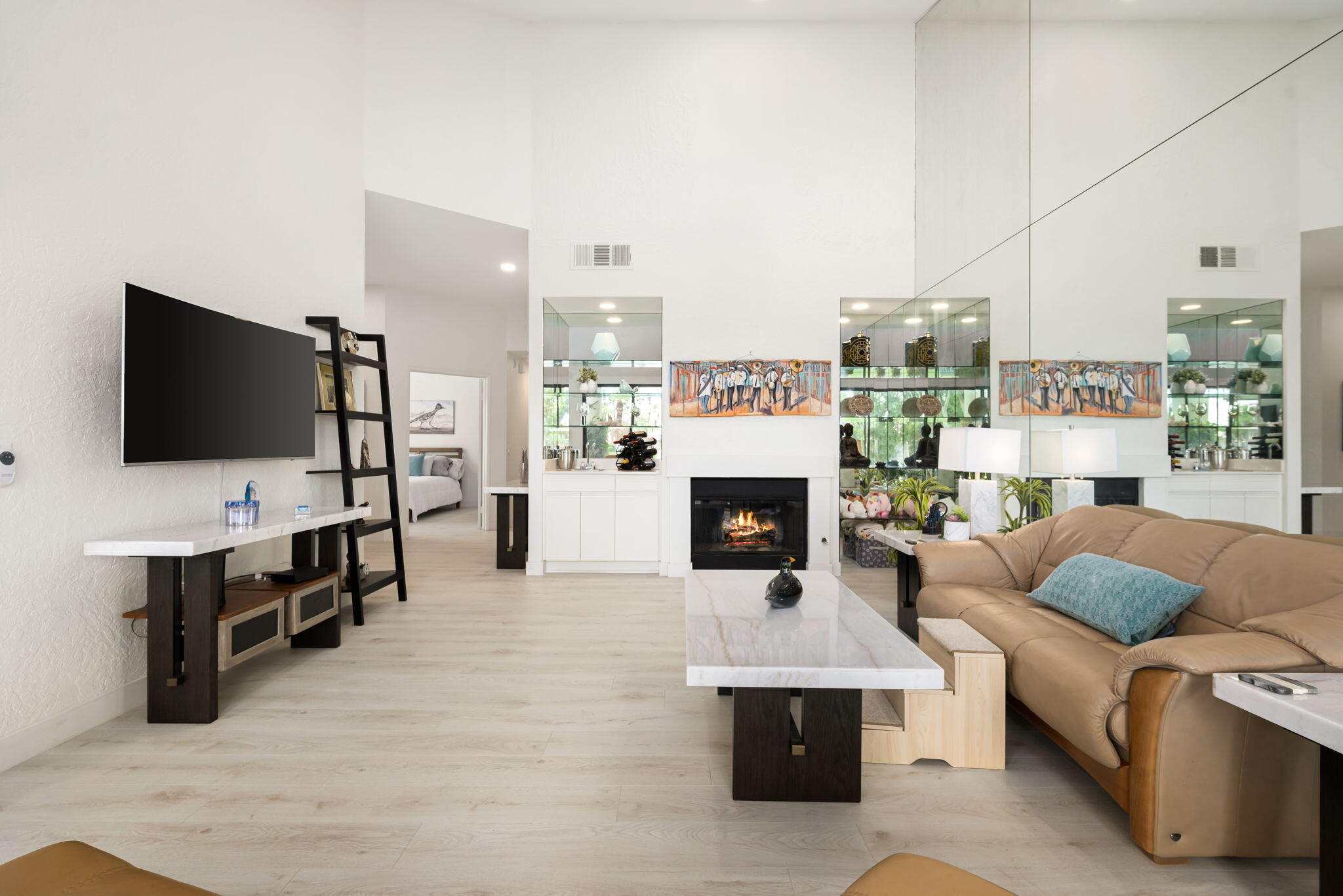 54912 Shoal Creek La Quinta, CA 92253 - Photo 8 of 36 a living room with furniture and a flat screen tv