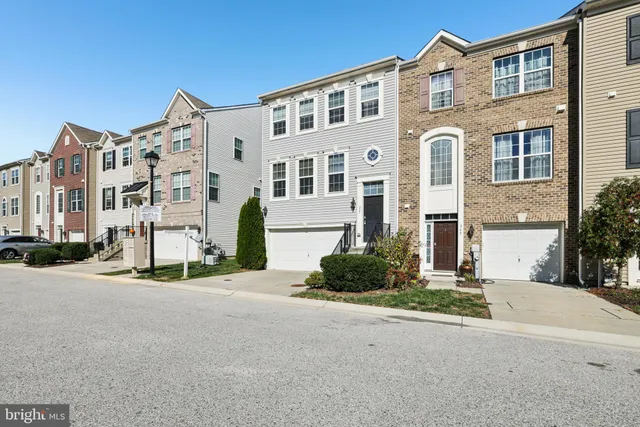 a front view of a building with street view