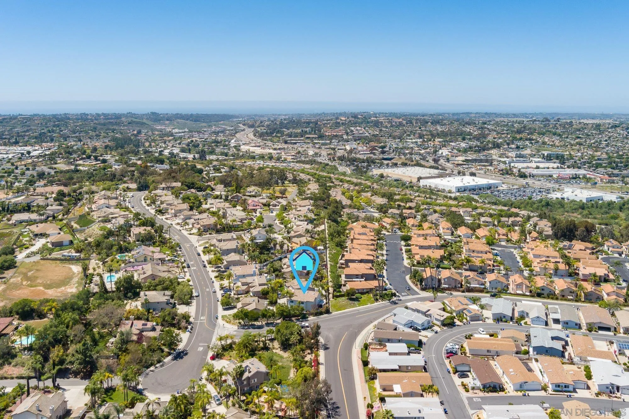 657 Cantara Lane Vista, CA 92081 - Photo 59 of 61 an aerial view of residential building and car parked