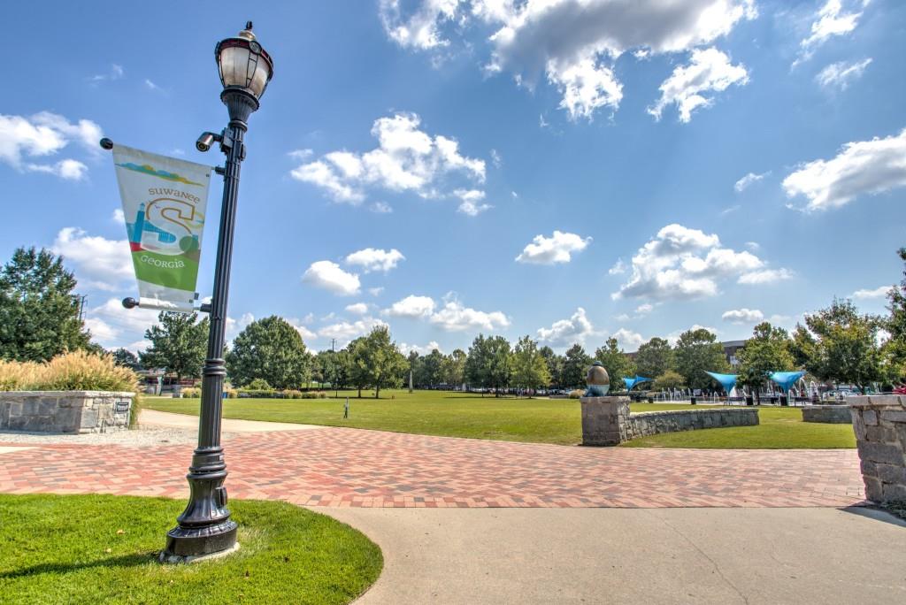 2789 Apperson Way Suwanee, GA 30024 - Photo 37 of 37 a view of a house with a yard and a fountain