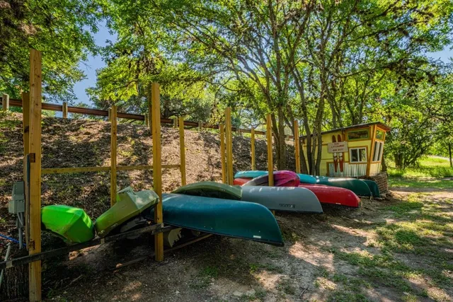 a view of a sign in a garden