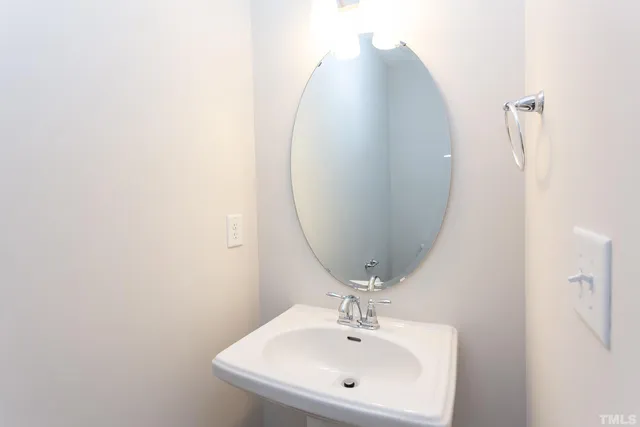 an empty room with closet area