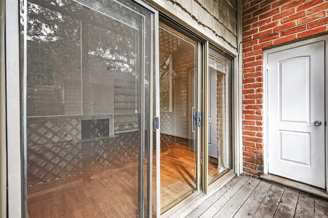 a view of outdoor from a balcony