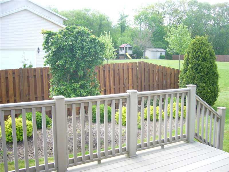 101 Rochelle Lane Monaca, PA 15061 - Photo 12 of 15 Exterior Back. Back deck, with a nice view.