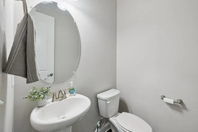 a room with a table and a chair