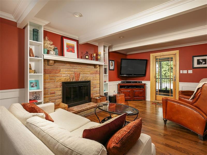 565 Trotwood Ridge Road Pittsburgh, PA 15241 - Photo 12 of 24 Gas Fireplace and Beautiful Wood Floors in Family Room