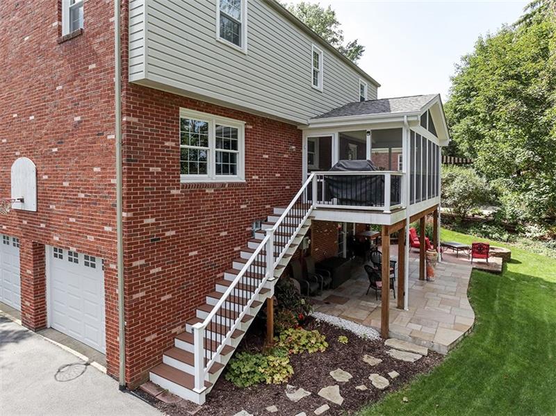 565 Trotwood Ridge Road Pittsburgh, PA 15241 - Photo 23 of 24 Engineered wood stairwell to recently updated and sealed driveway and garages