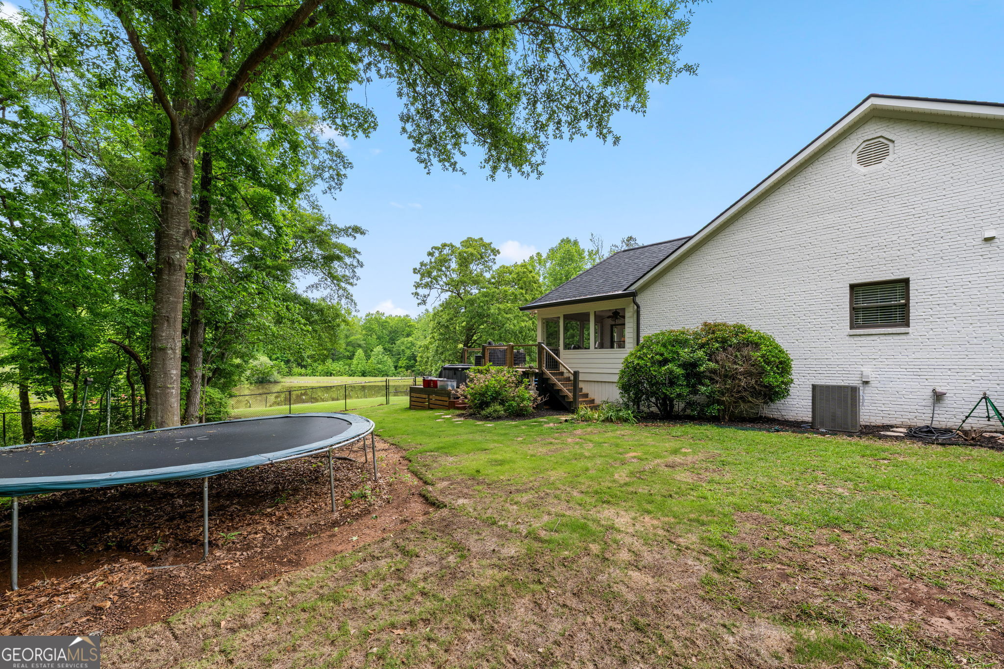 570 Martin Mill Road Moreland, GA 30259 - Photo 55 of 68 a view of a backyard with a sitting area