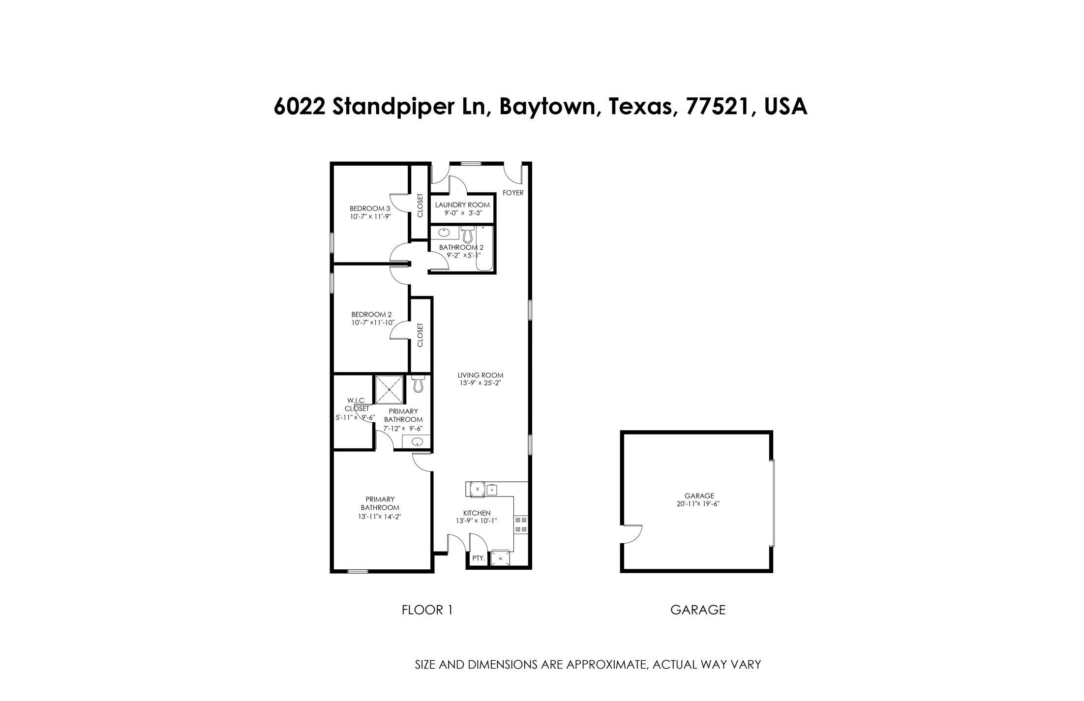 6022 Standpiper Loop Baytown, TX 77521 - Photo 16 of 16 a picture of a floor plan