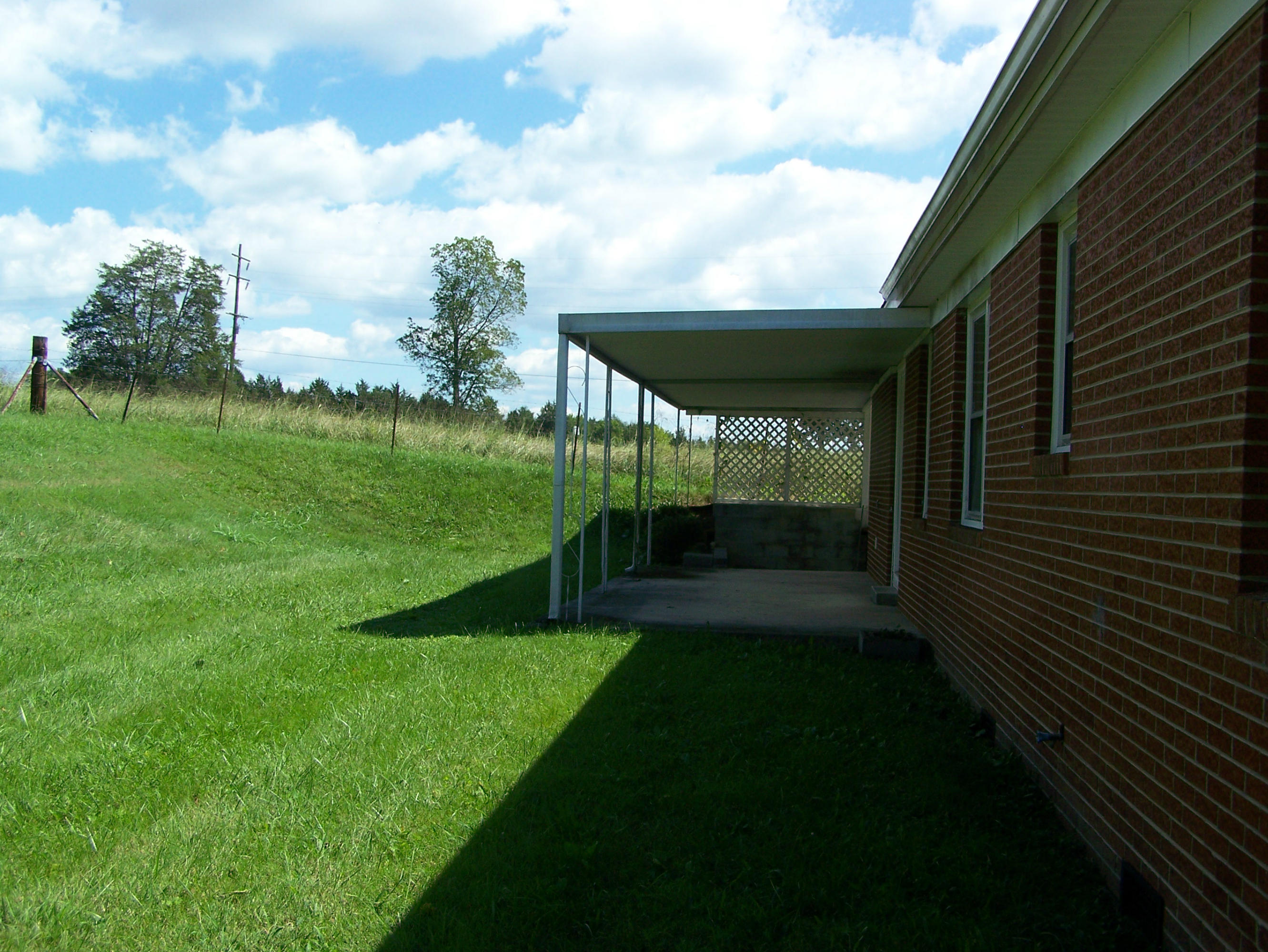 Rear covered porch