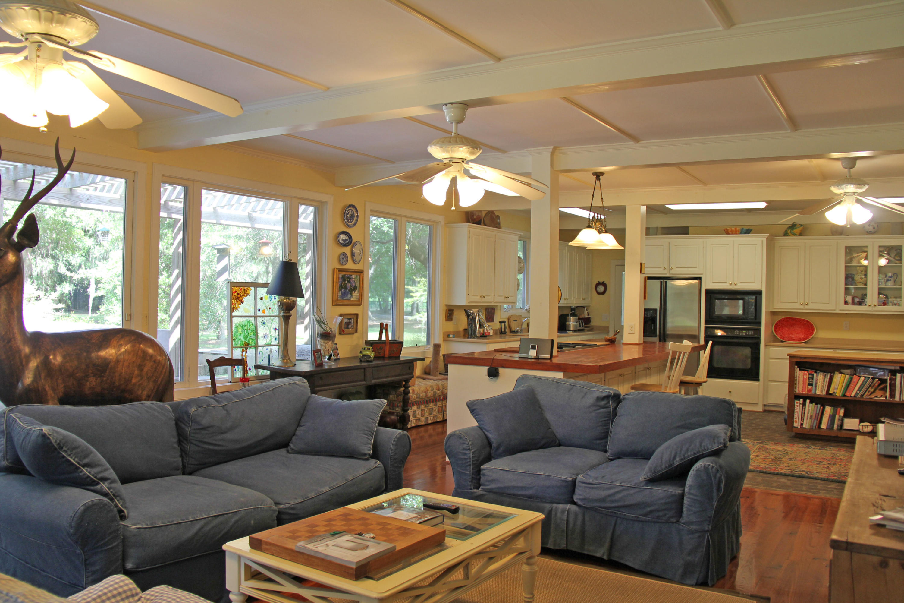 6775 Bears Bluff Road Wadmalaw Island, SC 29487 - Photo 11 of 26 Looking toward the kitchen
