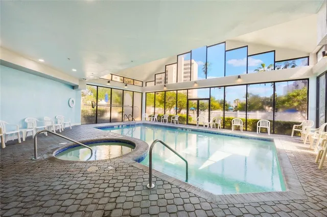 a view of a city with tall buildings