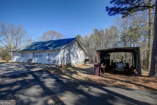 a view of a house with a patio