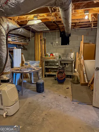 a view of a chairs and tables in patio