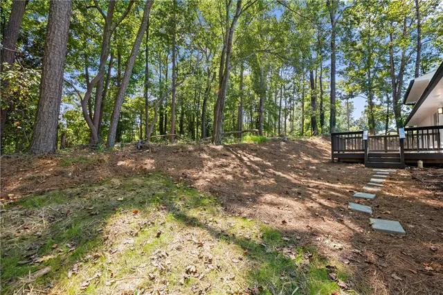 a view of outdoor space with trees