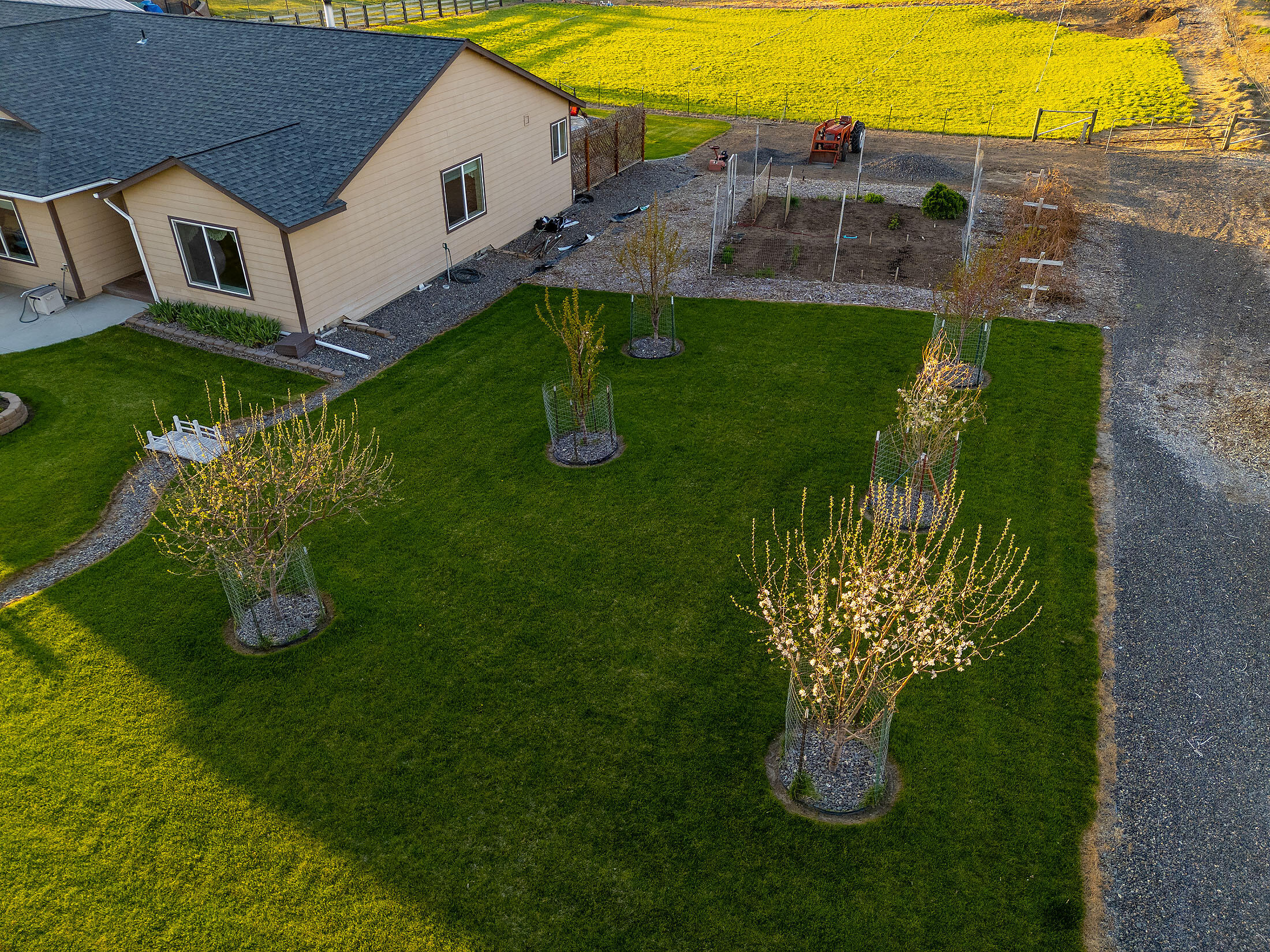 411 Northwest Mc Donald Road Prineville, OR 97754 - Photo 43 of 47 Small fruit orchard and fenced garden area out to the pasture.