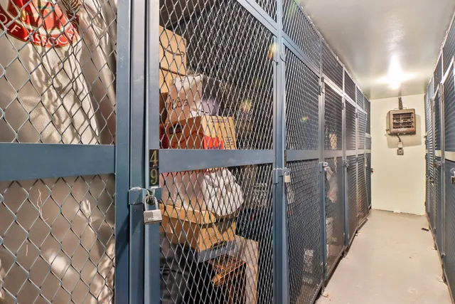 a view of a buildings with a street