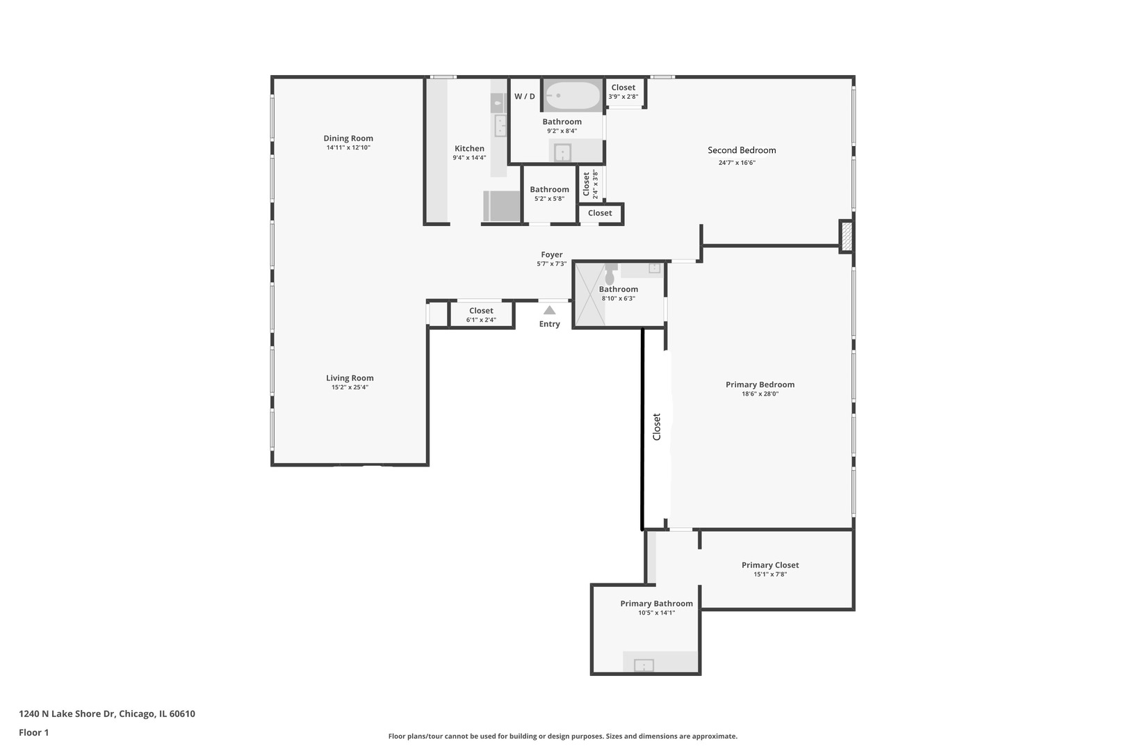1240 North Lake Shore Drive, Unit 14A Chicago, IL 60610 - Photo 43 of 43 a picture of a door with a white wall