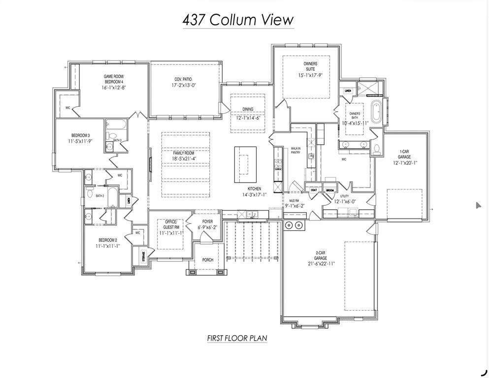 437 Collum View Azle, TX 76020 - Photo 2 of 2 Floor plan