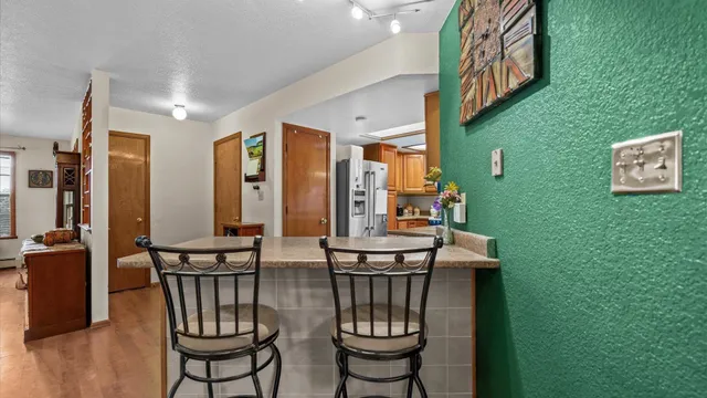 a view of an entryway with furniture