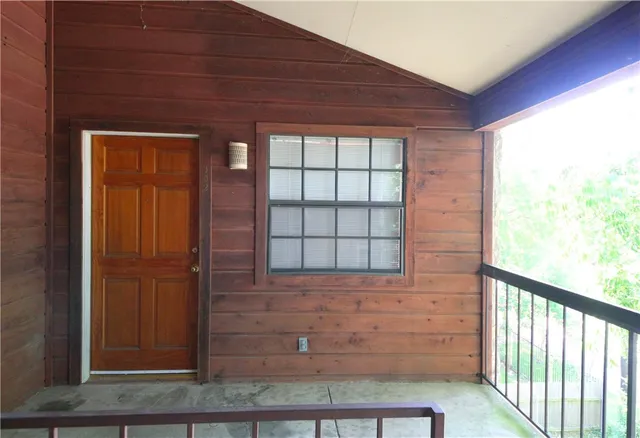 a view of front door