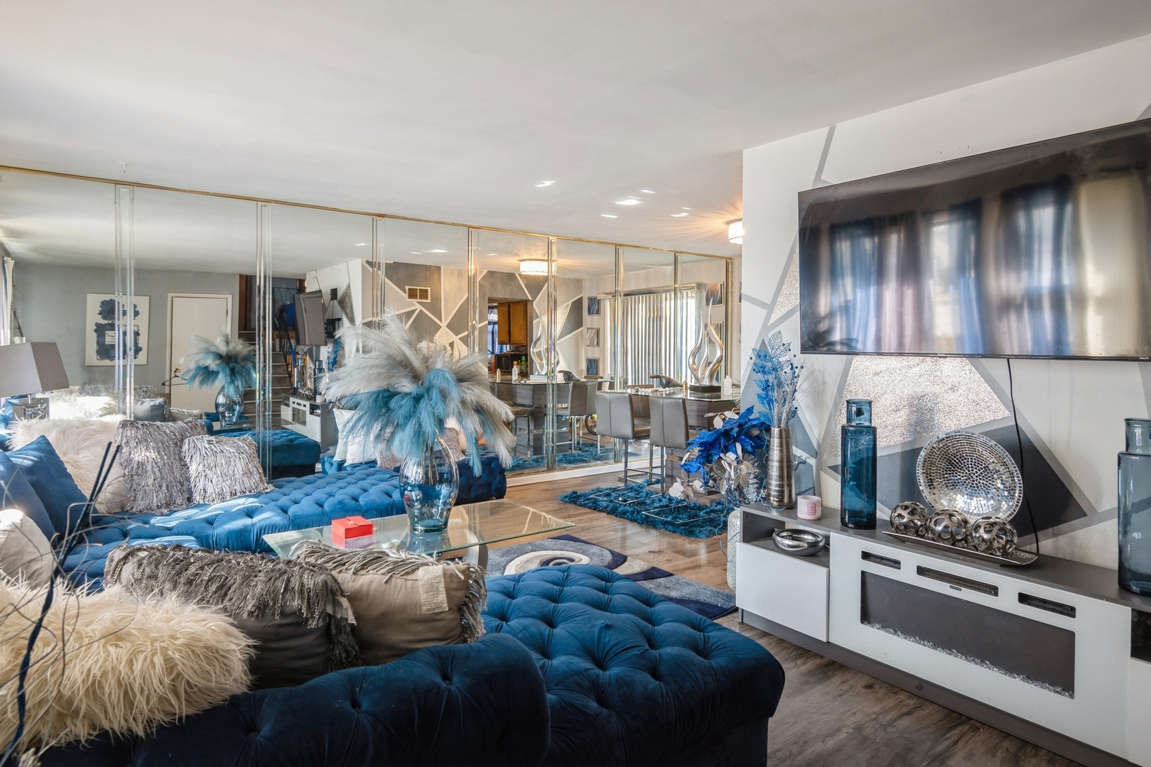 14321 Normal Avenue Harvey, IL 60426 - Photo 2 of 9 a living room with furniture and a fireplace