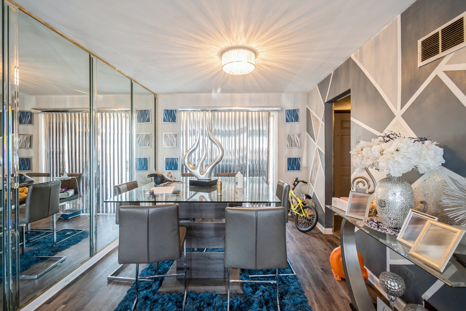 14321 Normal Avenue Harvey, IL 60426 - Photo 6 of 9 a living room with fireplace furniture and a large window