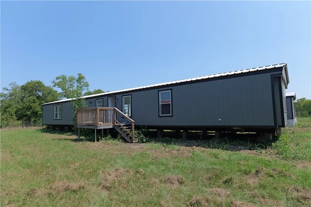 a backyard of a house