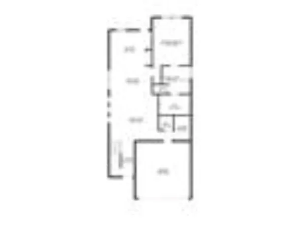 a picture of a room with a door