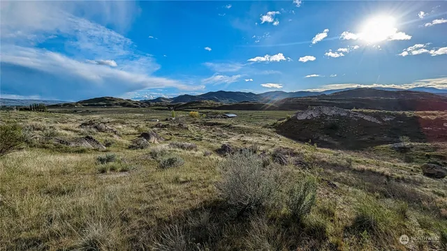 a view of lake and mountain