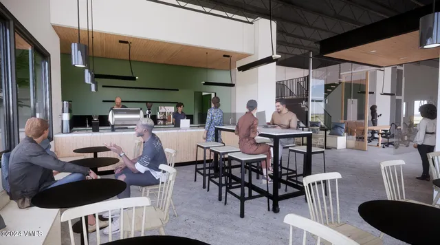 a view of a building with a street