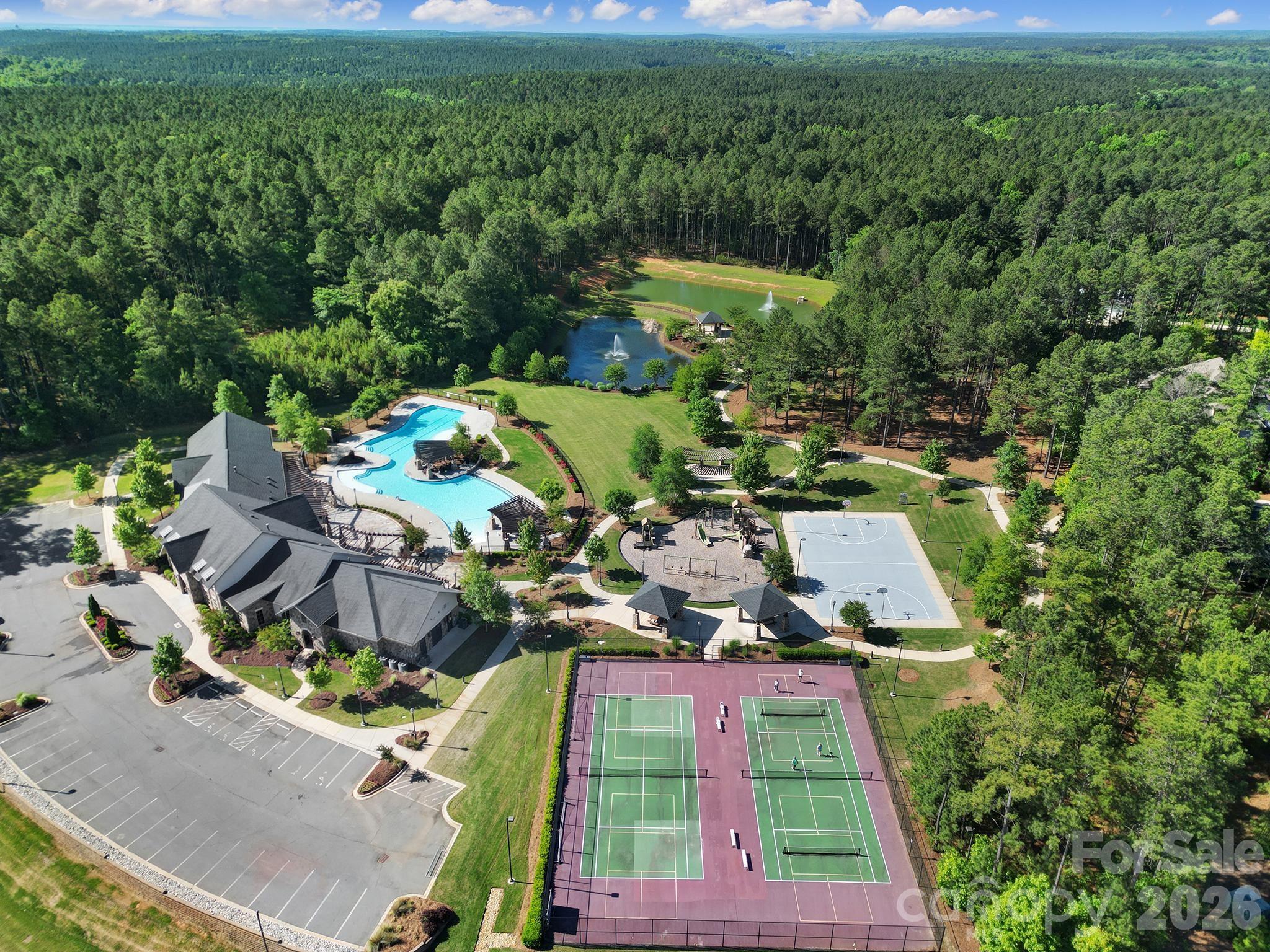 4079 Persimmon Road Lancaster, SC 29720 - Photo 12 of 14 an aerial view of a house with a yard basket ball court and outdoor seating