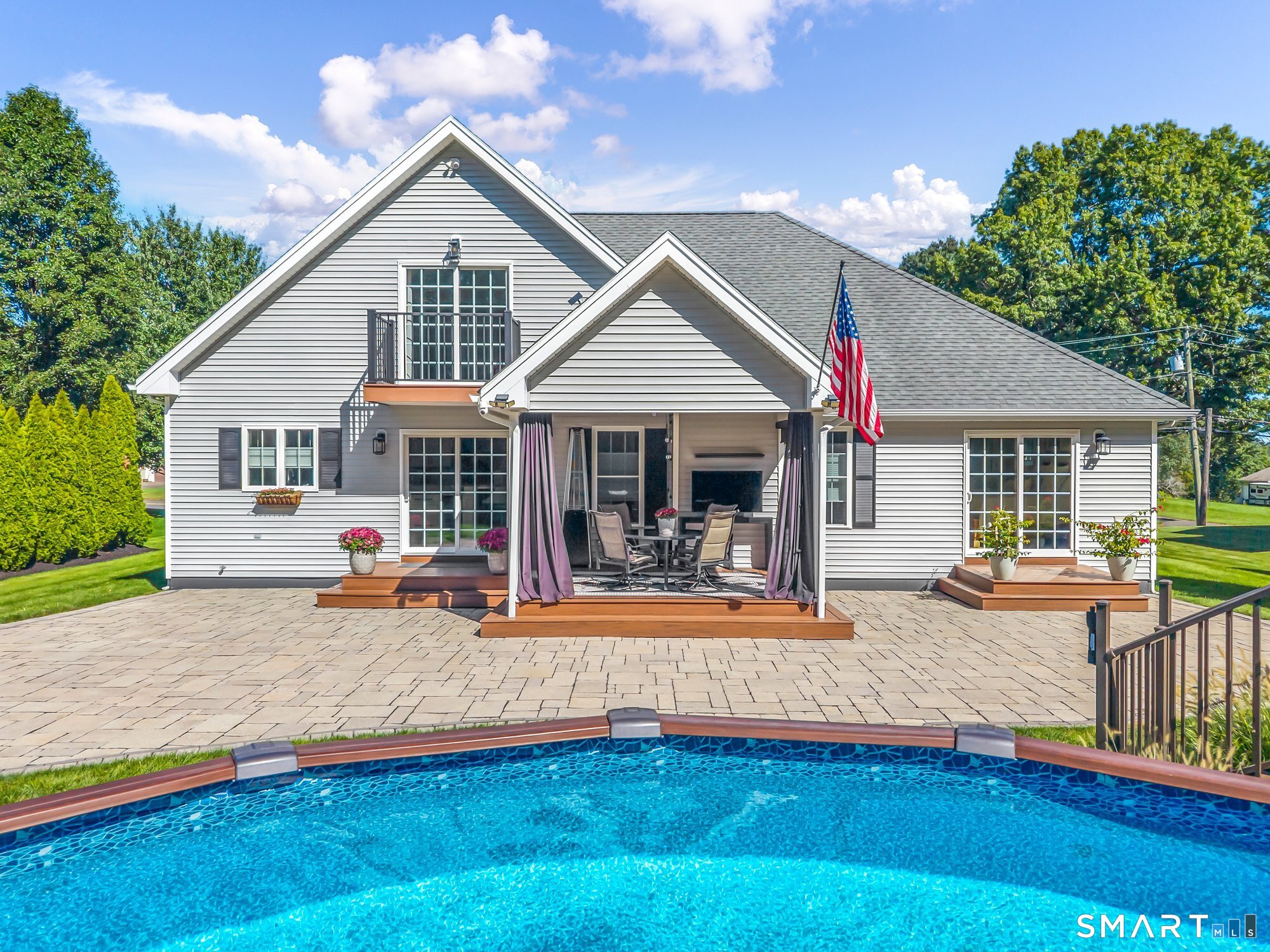 11 Grimes Road Rocky Hill, CT 06067 - Photo 30 of 40 Gorgeous yard with patio, two deck areas and wonderful above ground pool. Perfect for relaxing for entertaining