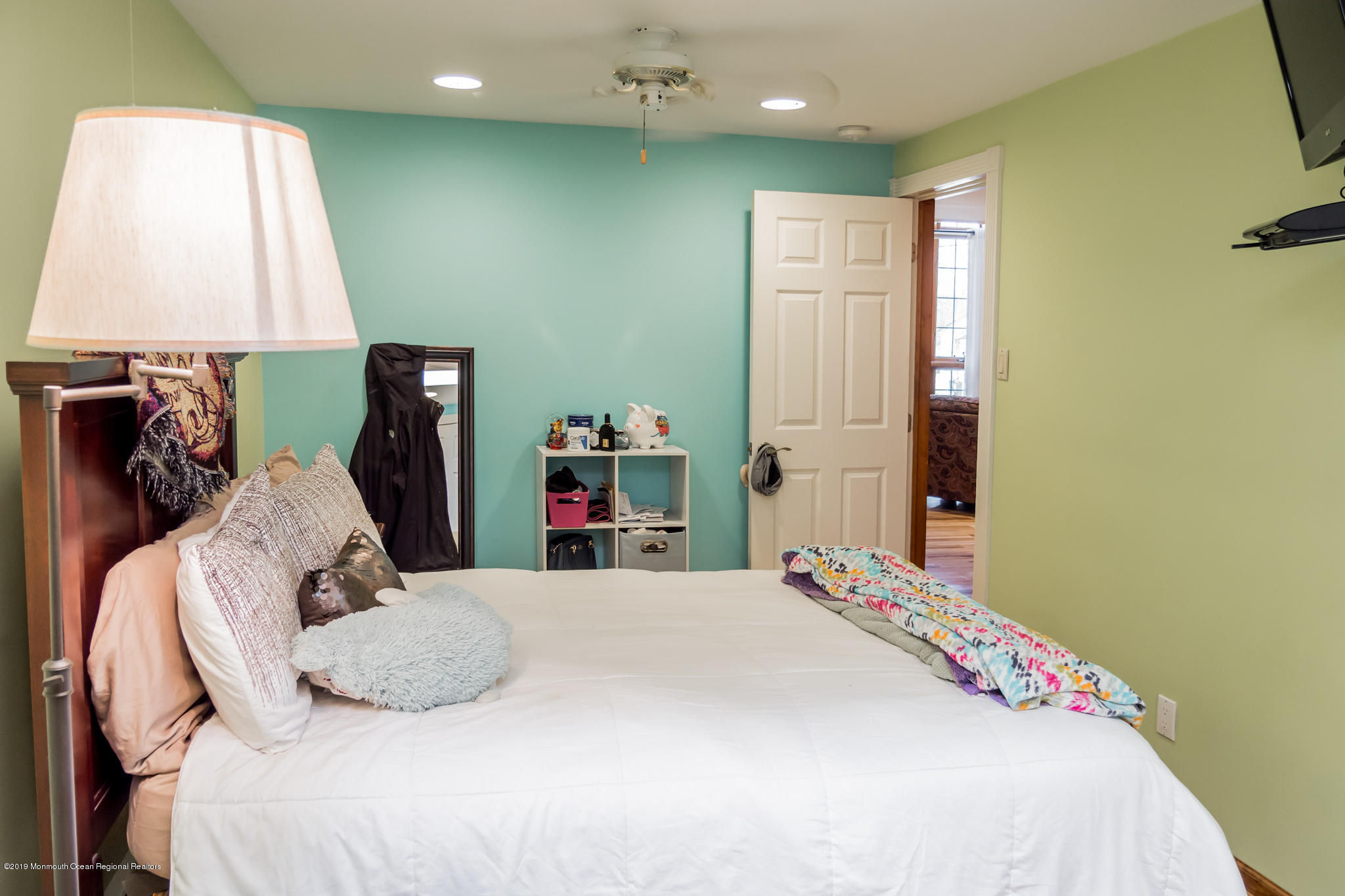 20 Ridge Road Hopatcong, NJ 07843 - Photo 8 of 30 a bedroom with a bed and a lamp