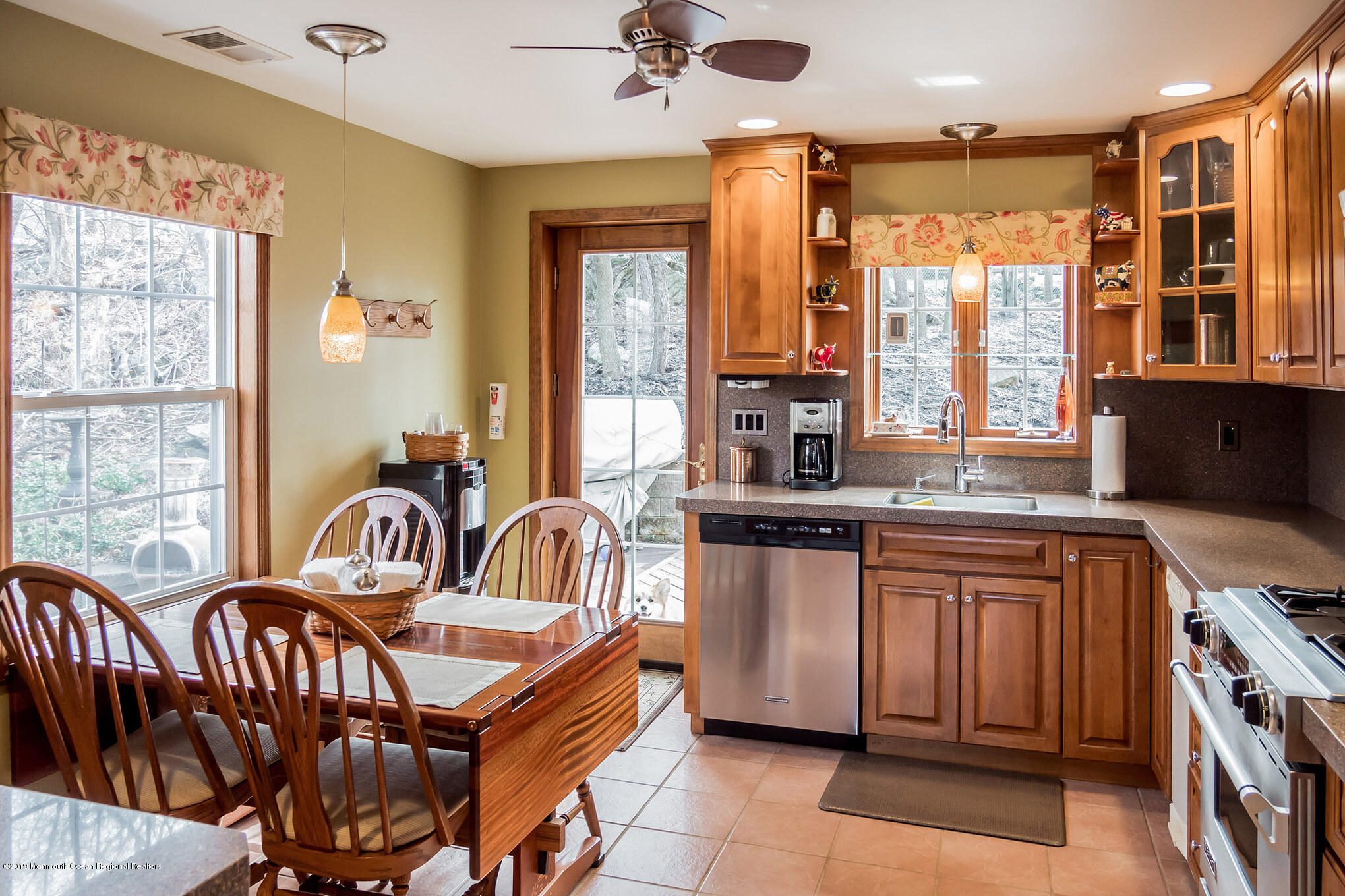 20 Ridge Road Hopatcong, NJ 07843 - Photo 10 of 30 a kitchen with granite countertop a stove a sink and a refrigerator