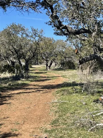 a view of a yard with a house