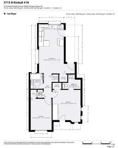 $259,000 | 5715 North Kimball Avenue, Unit 1N, Chicago, IL 60659