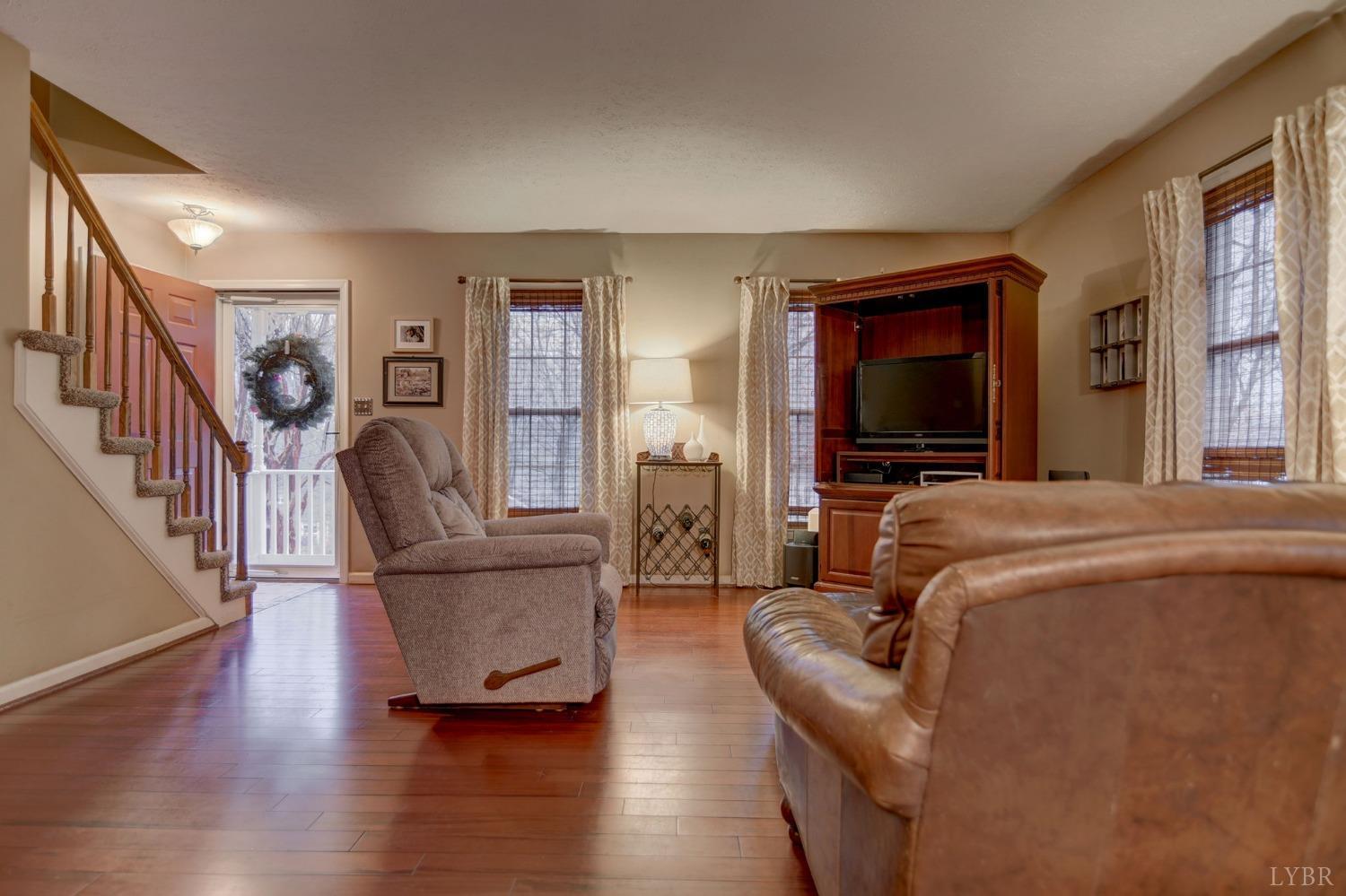161 River Ridge Road Madison Heights, VA 24572 - Photo 3 of 36 a living room with furniture and a flat screen tv