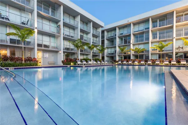 a view of building with lake view