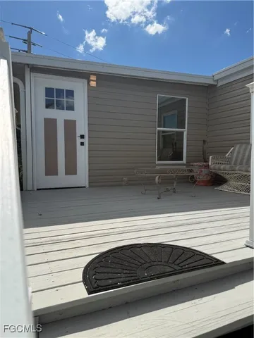 a view of front door