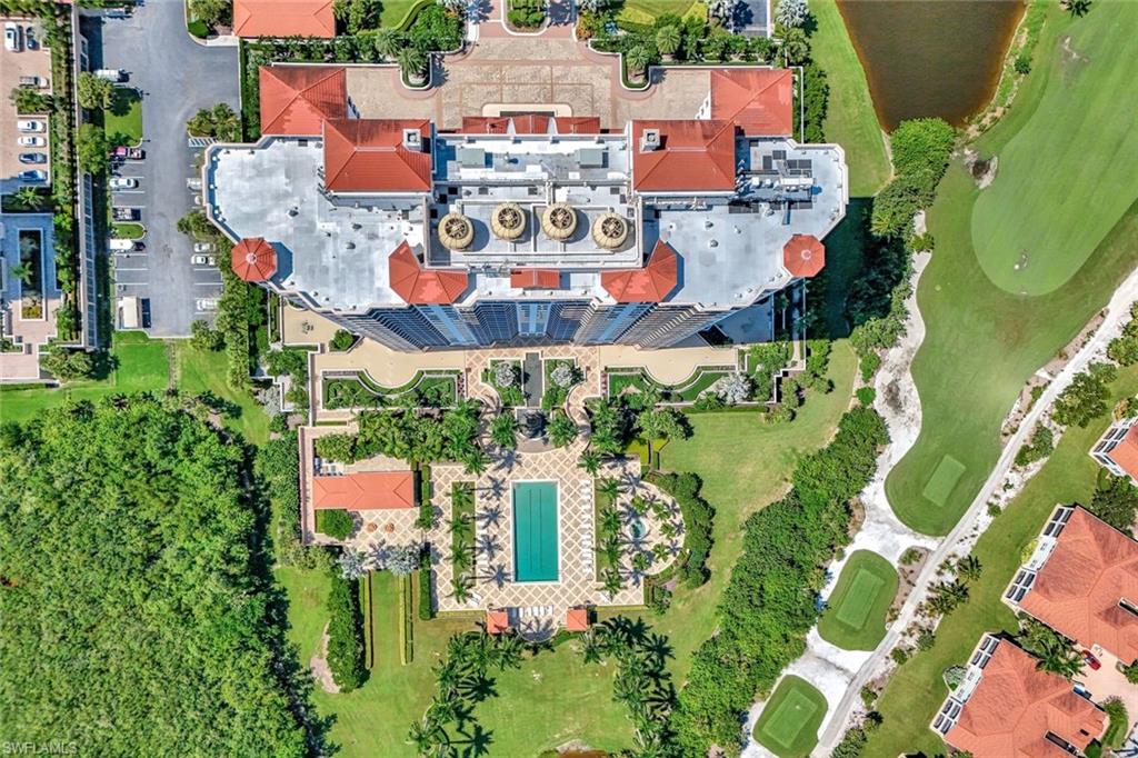 1060 Borghese Lane, Unit 2001 Naples, FL 34114 - Photo 35 of 35 Aerial view of a pool