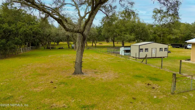 a view of a volley ball court