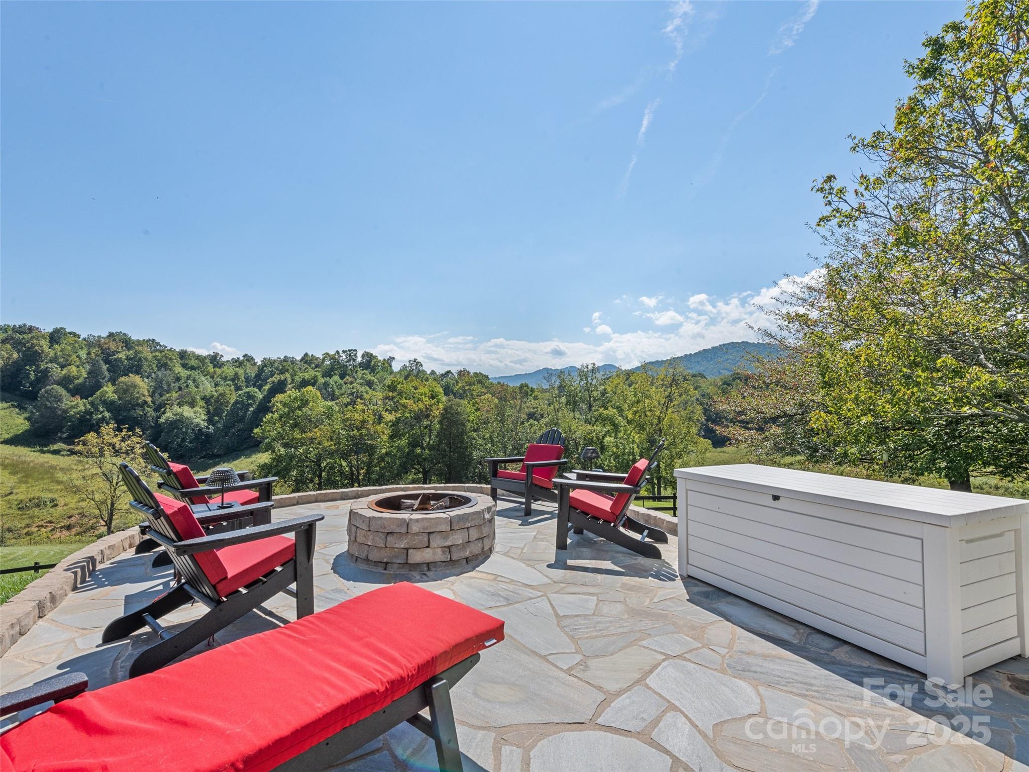 3735 Iron Duff Road Waynesville, NC 28785 - Photo 47 of 48 a view of a yard with furniture