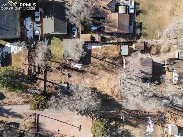 a view of city and mountain