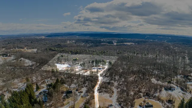 an aerial view of a houses
