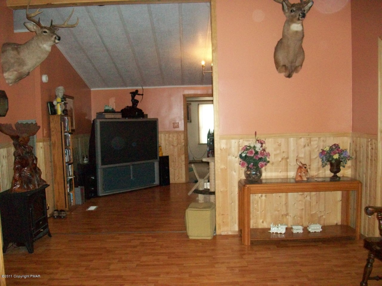 View from dining area to living room