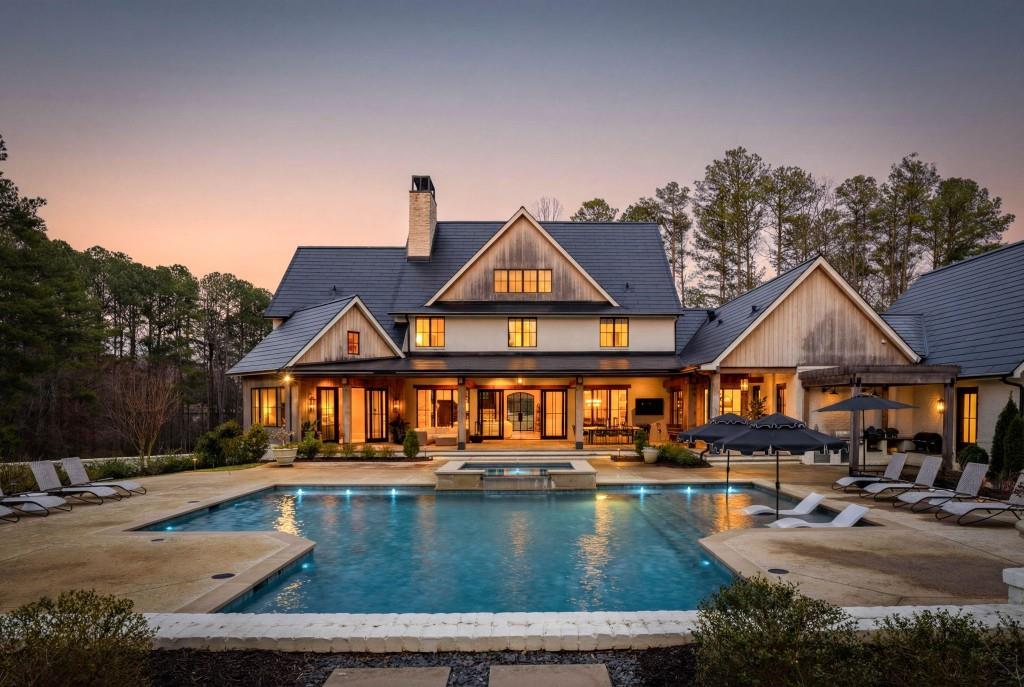 1050 Hamilton Road Northwest Kennesaw, GA 30152 - Photo 69 of 72 an aerial view of a house swimming pool and outdoor space