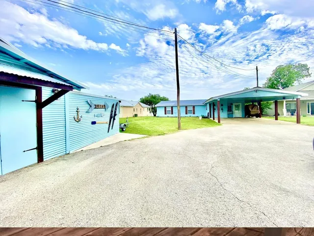 a view of a volley ball court